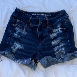 American Eagle ripped jean shorts